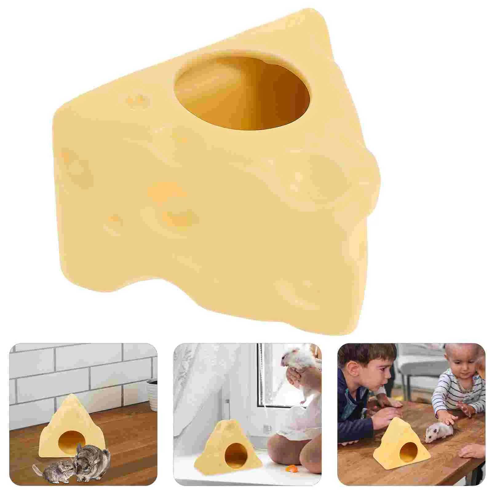 Cheese Shape Ceramic Hamster Hideout Cooling Nest For Pets Summer Pet Houses Hamster Cage Hamster Sleep Bed Hamster Nest M251206