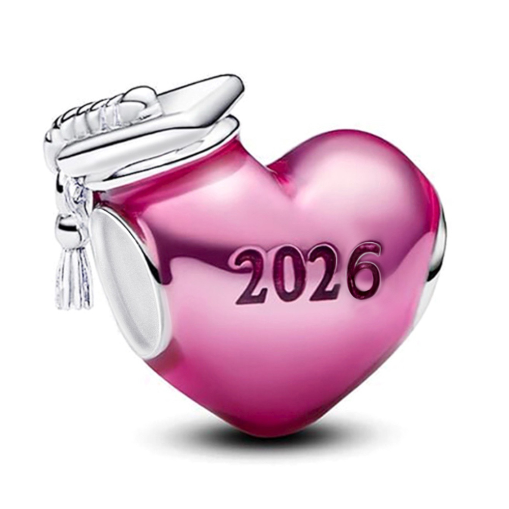 FewDook New Arrival 2026 Graduation Series Charm Silver Plated Fit Pan Bracelet Making For Woman Beads Pendants Holiday Christmas Jewelry Gift