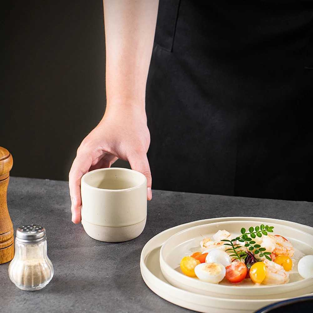 100/180/230ml Ceramic Coffee Cup Handmade Ceramic Round Japanese Tea Cup Easy To Clean BPA Free Suitable for Coffee Latte Tea M251206 - view 7