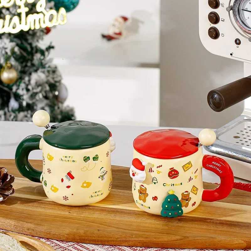 Christmas Ceramic Mug Coffee Milk Tea Cups Creative Handle Cartoon Halloween Gift 380ml Home Decoration Portable Office Kitchen M251206 - view 6