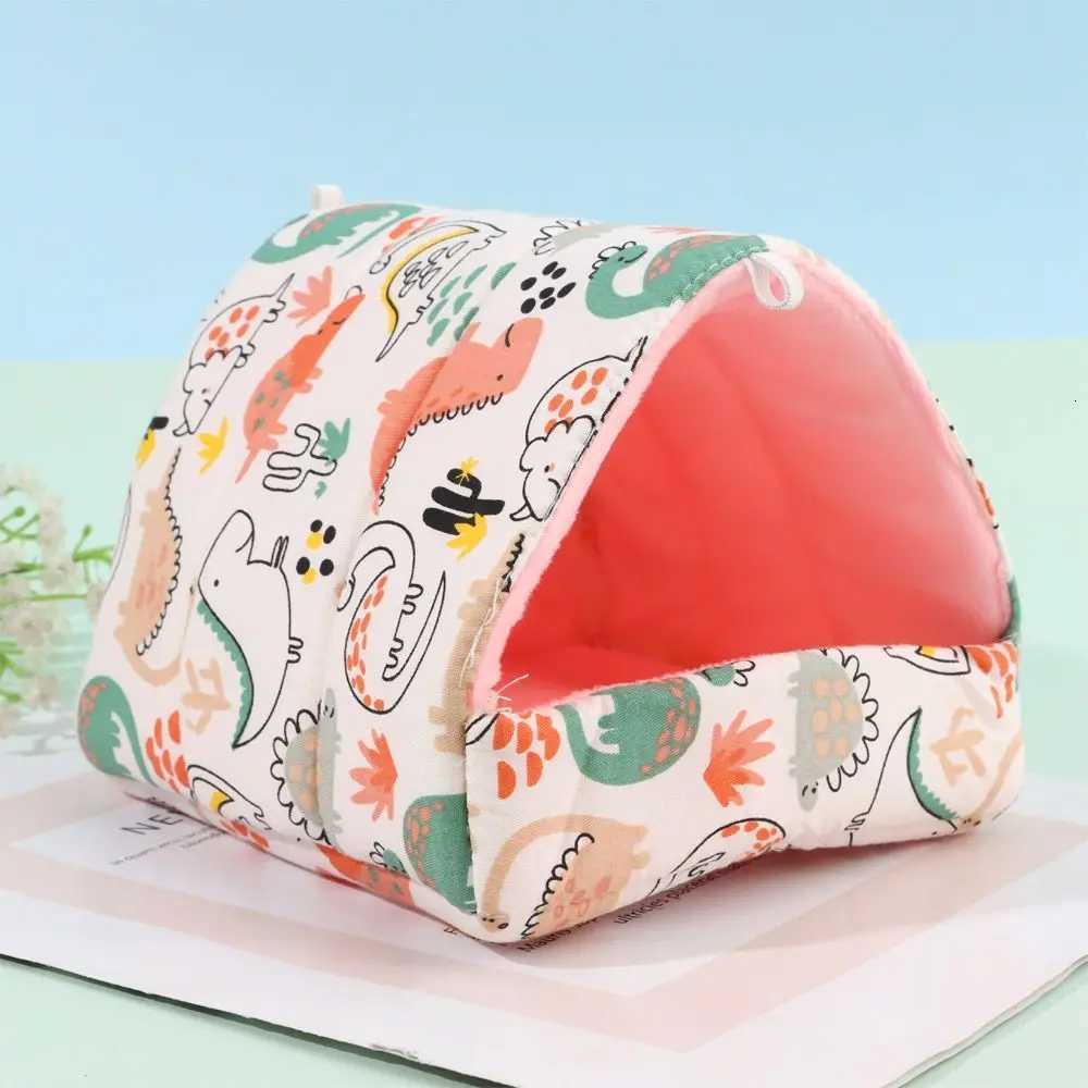 DIY Cute Mini Cage Rabbit Squirrel Winter Warm Mat Guinea Pig Nest Hamster House Small Animal Sleeping Bed Pet Hanging Cage M251206