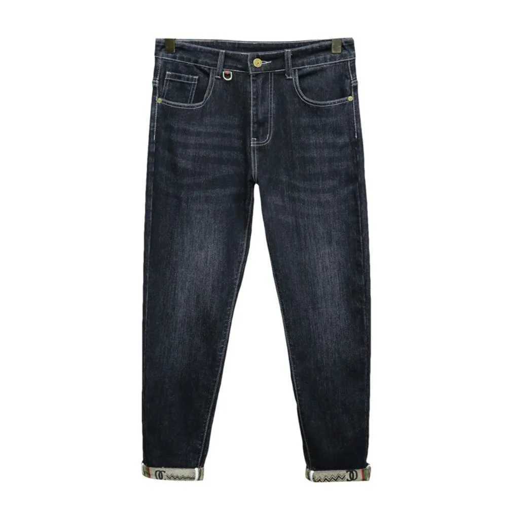 Ripped Regular Slim Fit Straight Jean Comfort Casual Autumn Fashion Denim Pant Classic Skinny Vintage Unisex Men Stretch Trouser W251206