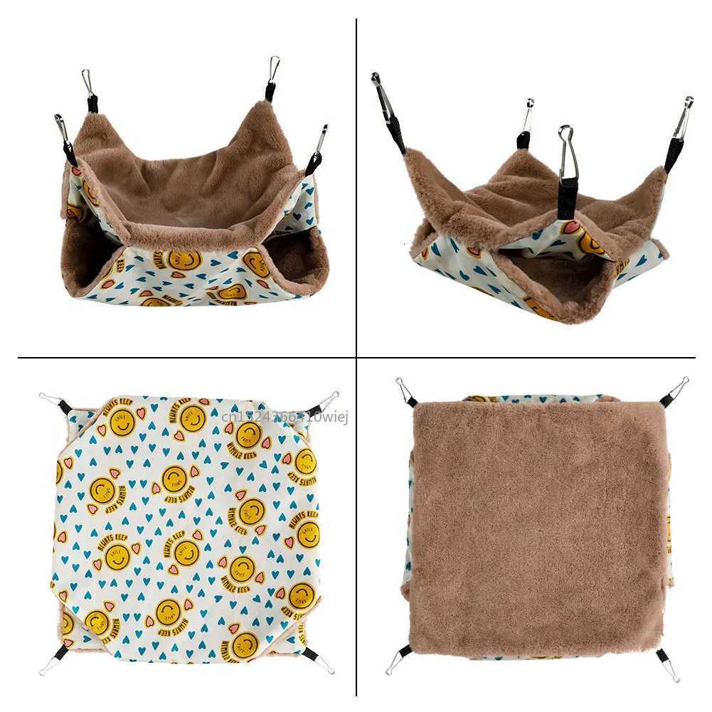 Hammock for Rats Double Thick Plush Warm Bed for Hamster House Nest Sleeping Bag Hanging Tree Beds Pet Rat Squirrel Hamster Nest M251206
