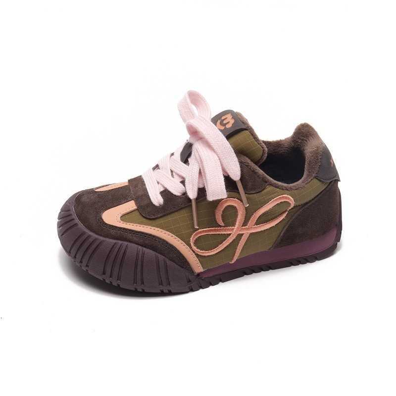 Children's fleece sports shoes - 2025 winter new style - lightweight boys' and girls' warm shoes with educational design X251202