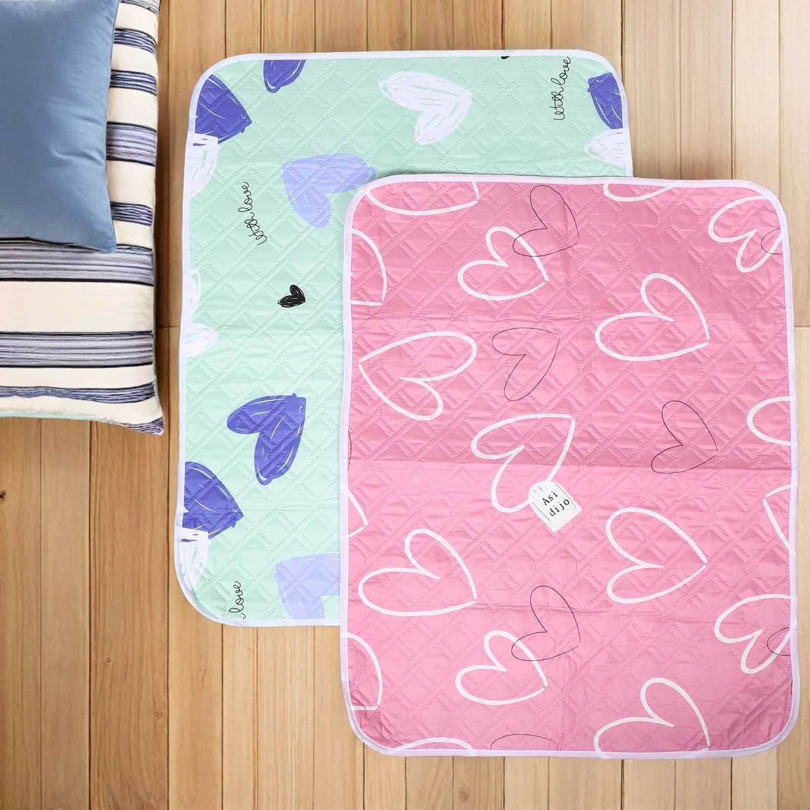 2pcs Waterproof Guinea Pig Cage Liners Washable Reusable Absorbent Pee Pads For Small Animals Chinchilla Rabbits Rats 35X28Inch M251206