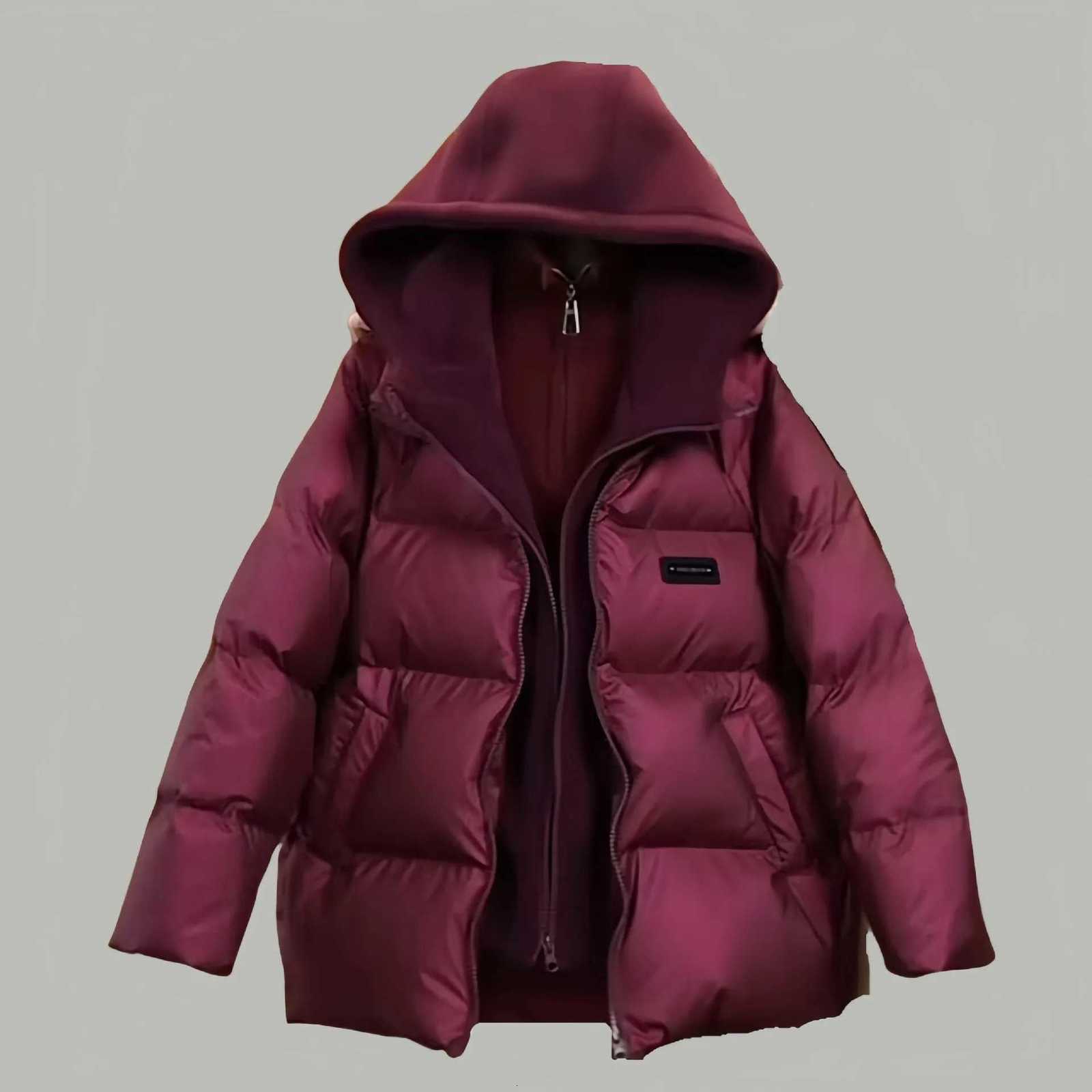Winter Warm Boys Casual Patchwork Hooded Zipper Puffer Jackets School Kids Thick Track Coat Top Children Outfit Windbreaker 5-16W251206