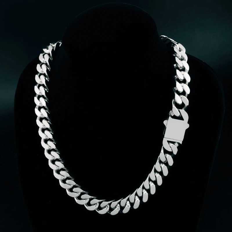 316 Stainless Steel Plated 18k Gold Fashion Crypto Cuban Chain Miami Rap Hip Hop Mens Bracelet Accessory W251206