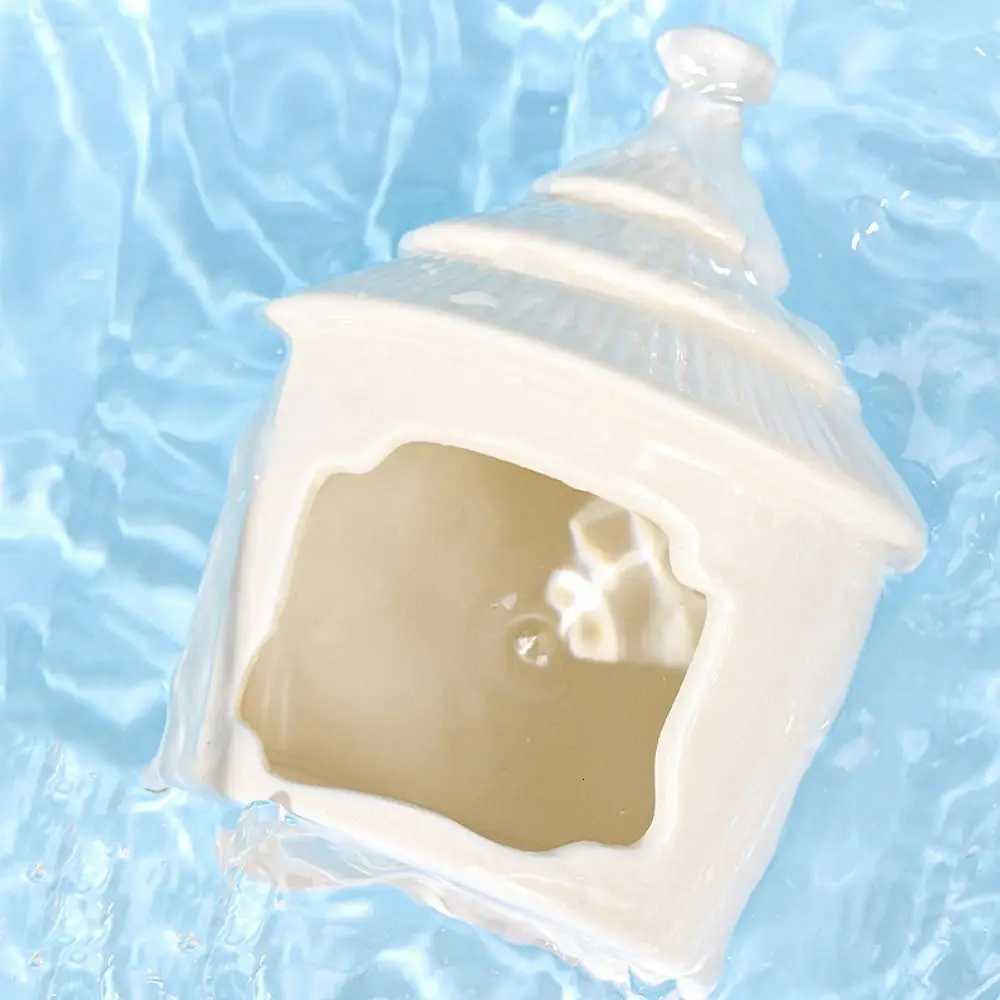 Pet Supplies Ceramic Hamster Nest Cute Cooling Pet Hiding House Creative Cartoon Hamster Bed Golden Bear M251206