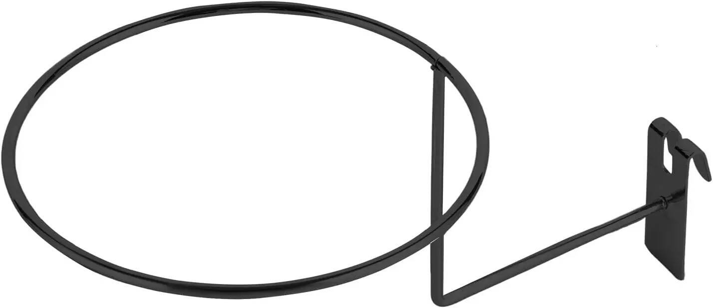 24-Piece Set, Hook Wire Wall Rack,Multiple Hooks Hat Display, Suitable For Retail Grid Walls & Wardrobes, Black