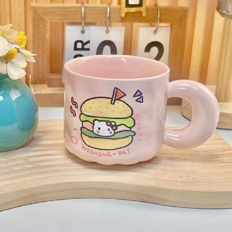 Cute Fufu Cartoon Anime Birthday Cake Mug Ceramic Coffee Milk Cup High Beauty Girl Heart Fashion Home Kitchen Dining Gift M251206 - view 5