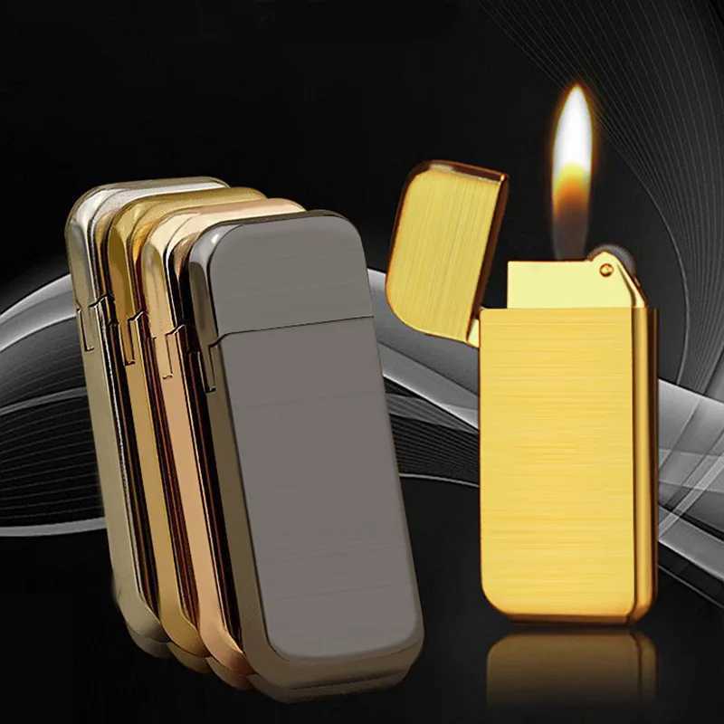 Hot Ss Super Discount tra-thin Pearl Grinding Wheel Iatable Butane Portable Metal Light Luxury Lighter Wholes Pr H251206