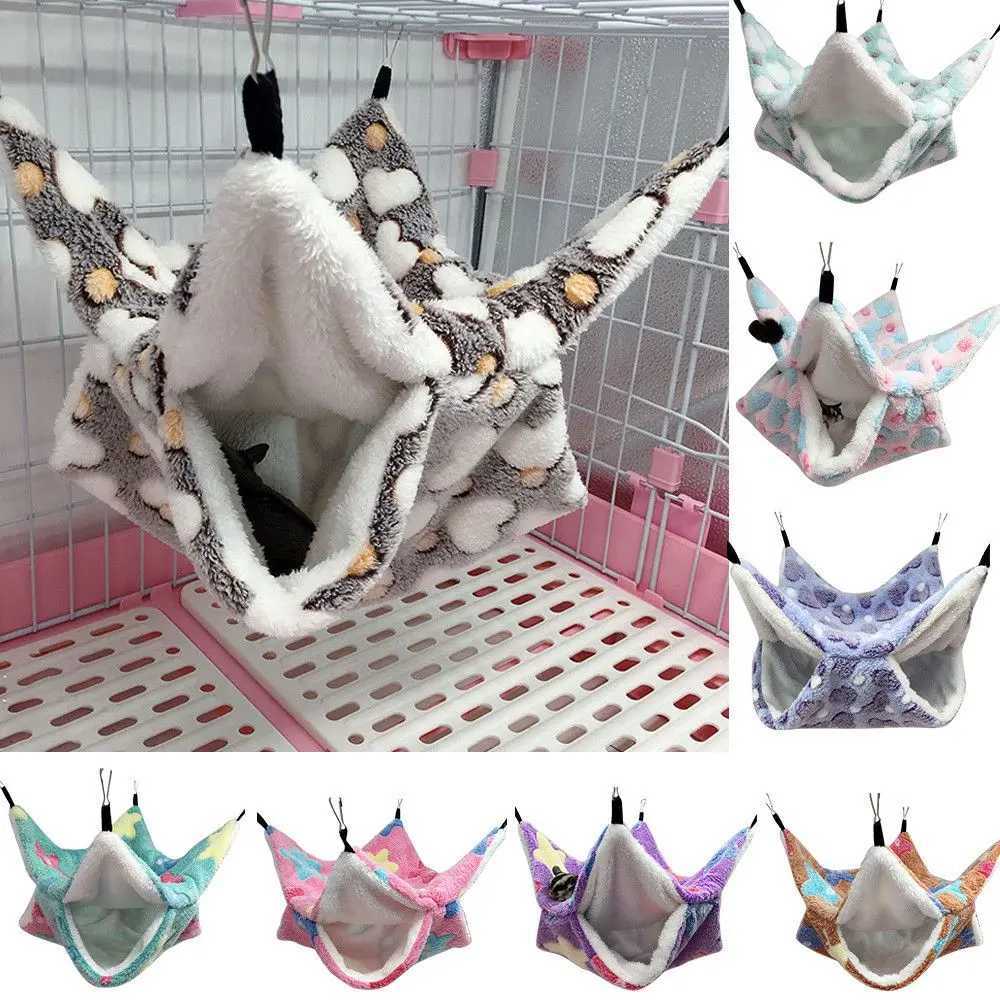 Fashion Hanging Pet Hammock Pet Sleeping Bag Hamster Cage Squirrel Beds M251206
