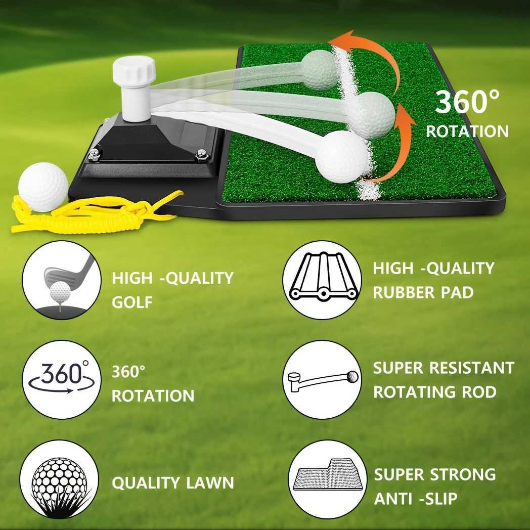 Golf Swing Trainer 20 - Adjustable Height Golf Training Equipment - Pure Path Swing Practice Mat - Indoor/Outdoor Home Trainer Y251206