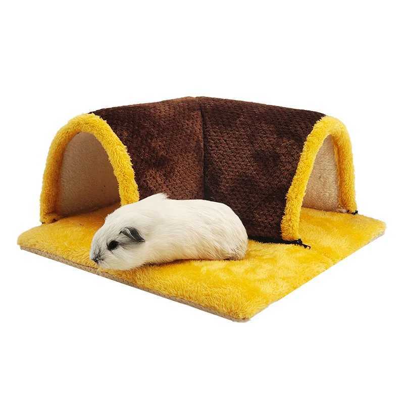 Warm Guinea Pig Hideout Tunnel Bed Soft Removable Guinea Pig Tunnels And Tubes for Cage Guinea Pig Hides Fleece For Rat Sturd M251206
