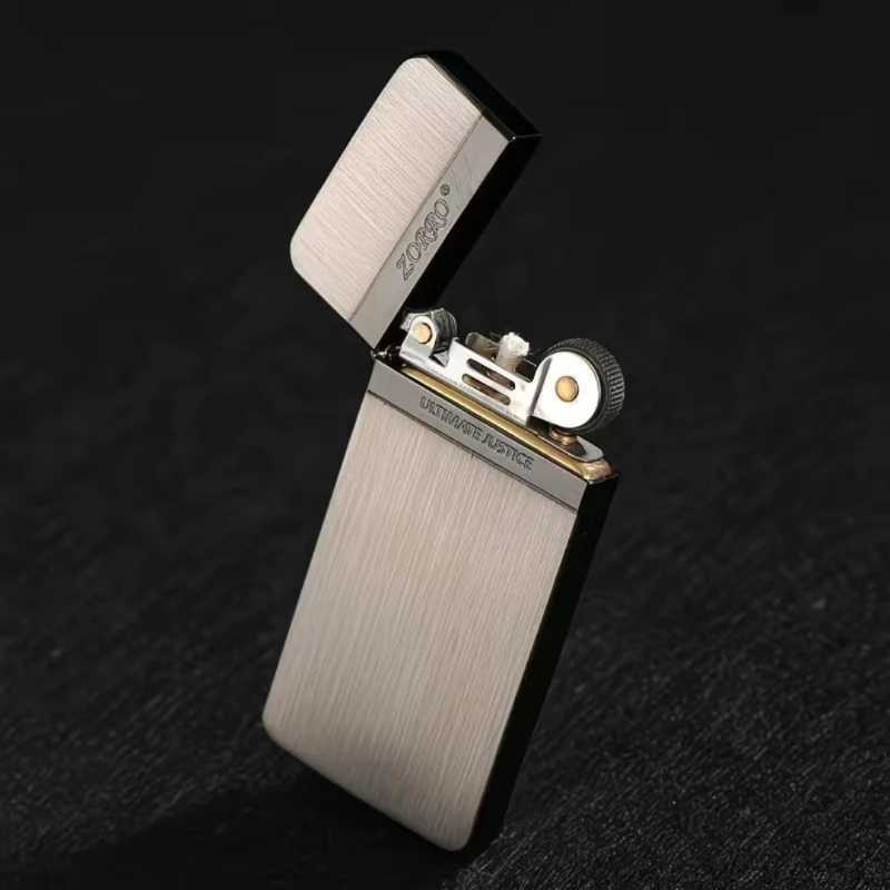 oil lighter thin ZC5 hine gold bed personali fashionable simple and cpact mens birthday gift H251206