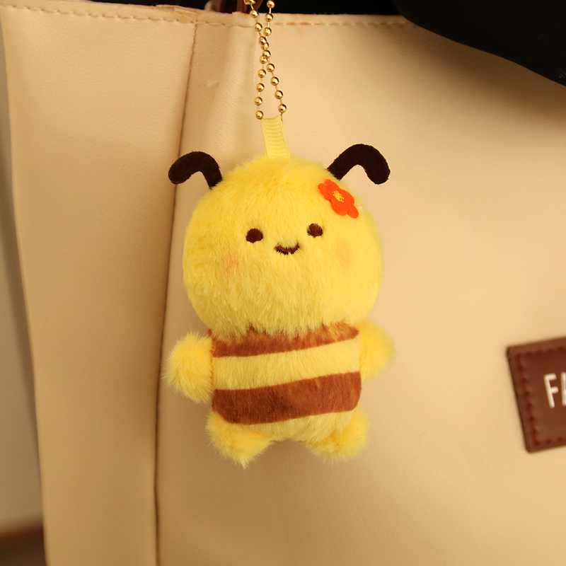 Magnetic Bee Turtle Pendant Plush Toy Turtle Honey Doll Bag Pendant Doll Keychain