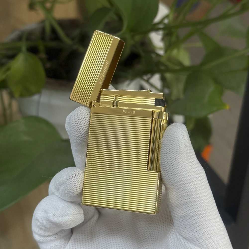 Memorial Lighters Brass Open Cling Sound Luxury Paris Lighter Sofe Flame Smoking Accessories For Fathers Gift Handmade 2025 H251206