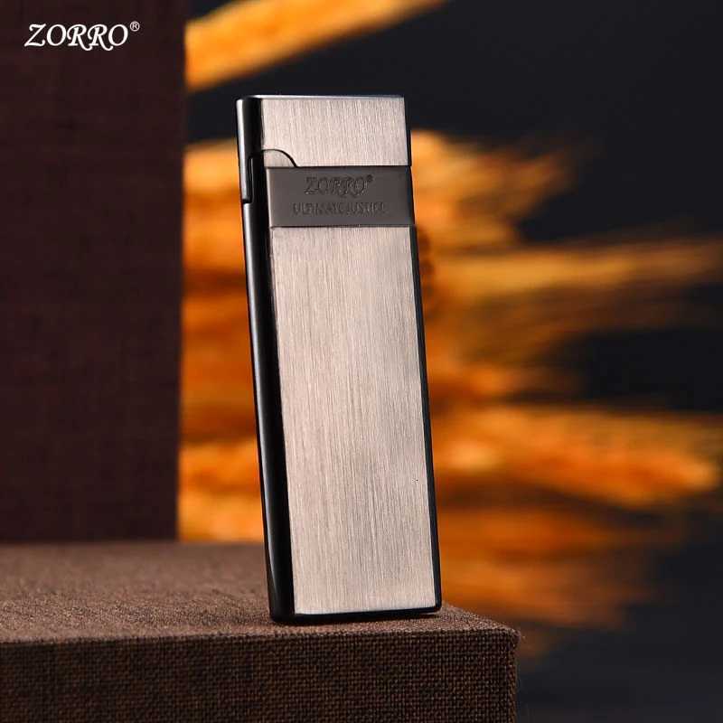 Zoro 636 Metal tra Thin Butane Gas Iatable Grinding Wheel Lighter Holiday Gift Smoking Accessories Mens Small Tools H251206
