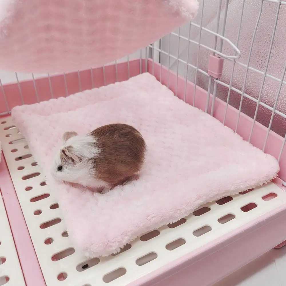 Hamster Nest Winter Bed House Shed Hanging Hammock Cage Tunnel Plush Hideaway for Hamster Guinea Pigs Sugar Small Pet M251206