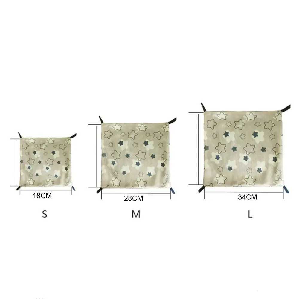 Lovely Double-sided Guinea Pig Hammock Ice Silk Breathable Hamster Hammock 4 Hanging Small Pet Supplies M251206