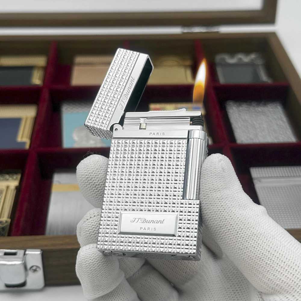 Cool Linge2 Lighter Unique Gas Lighter Brass Refill Butane Cigarette Accessories Smoking Cigar Tobacco Men Gift Collections stD H251206