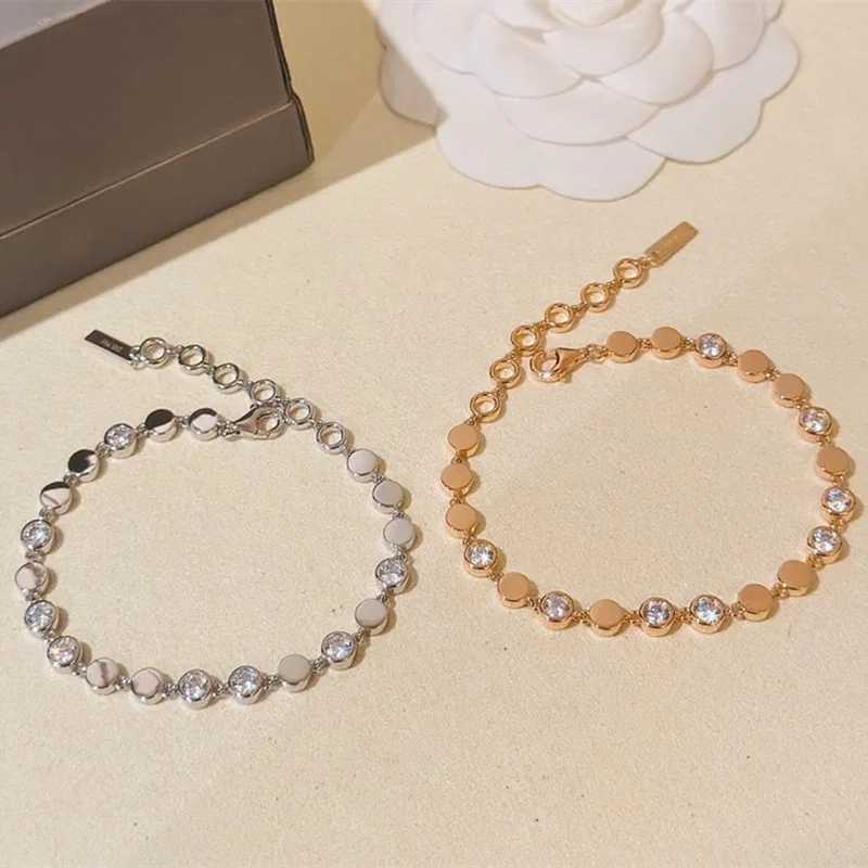 925 Sterling Silver Pave 5A Zirconia Bubble Bracelet For Women Fine Jewelry Christmas Present W251206