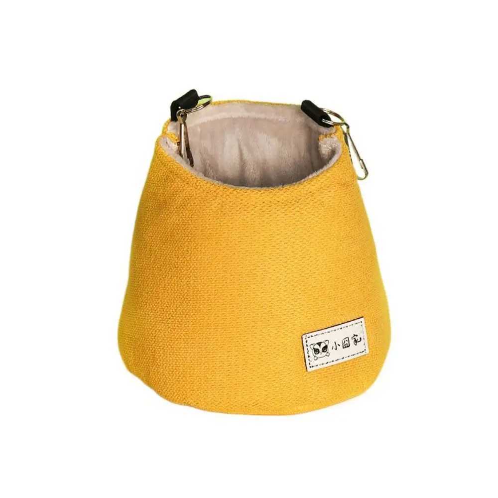 Opening Winter Sugar Glider Pouch Cloth/Plush Soft Squirrel Bed Cage Comfortable with Hook Hamster Hanging Bed Winter M251206
