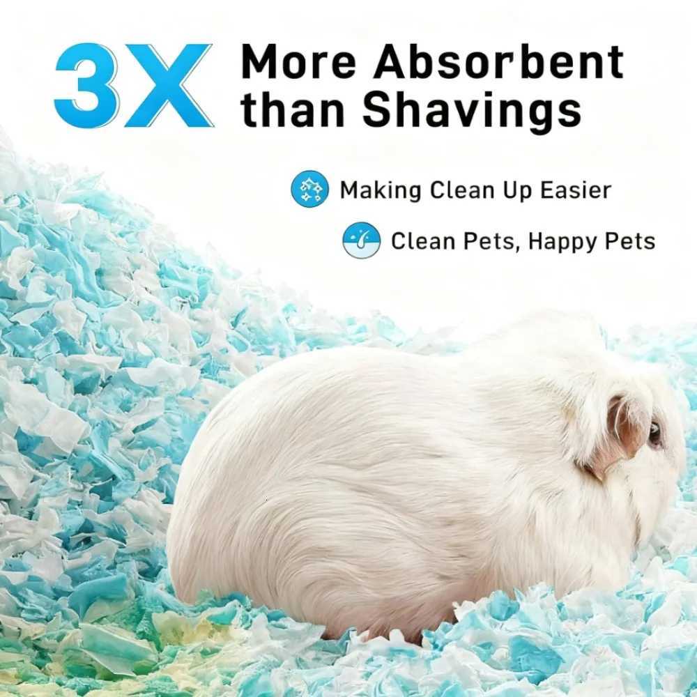 1pc 6L/159gal Dust-Free Paper Bedding - Odor Control Cozy Small Animal Bedding for Hamsters Guinea Pigs Rabbits More M251206