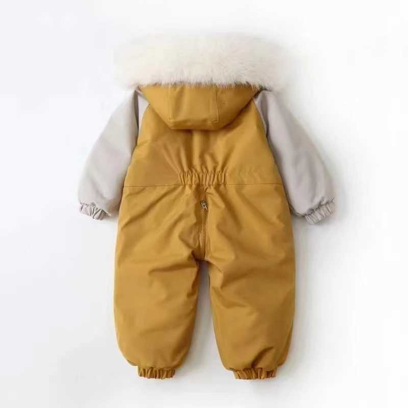 -30 Degree Russia Children Winter Ski Suit Warm Thicken Baby Jumpsuit New Children Clothing Set Waterproof Girls Snowsuit 2-5YW251206