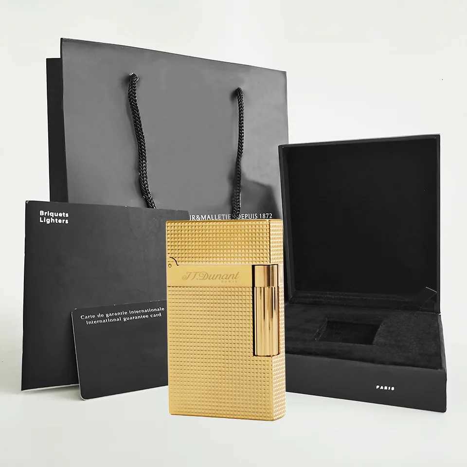 Memorial Lighters Small Latt Gas Butane Paris Cigarette Lighter Open Sound Smoking Accessory For Father Best Cho Gift 2025 H251206