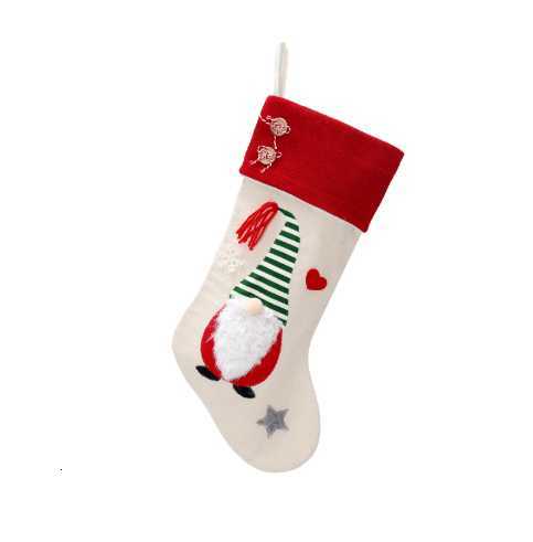 New Christmas decoration Christmas stocking faceless old man Christmas gift bag candy bag home decoration items H251107