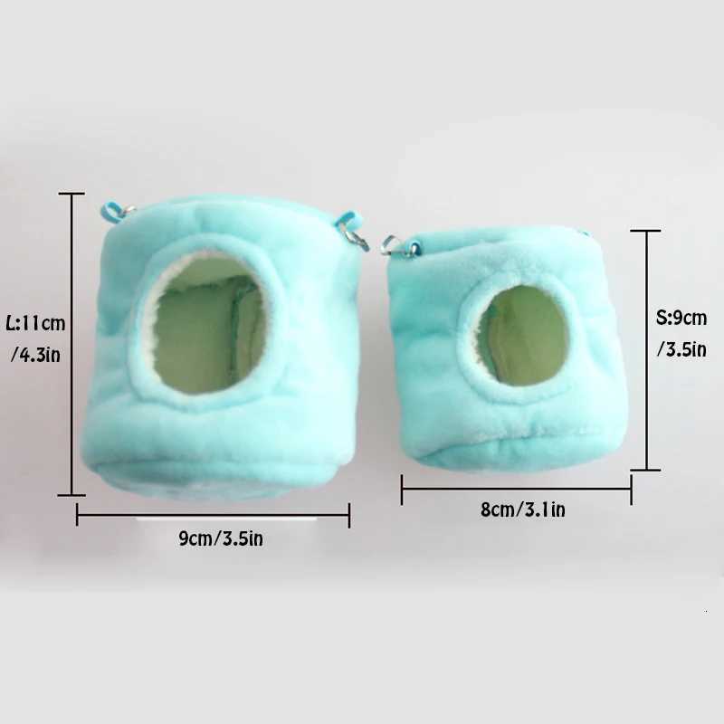Hamster House Hammock Rodent Cage Accessories Soft Warm Multi-shape Solid Hanging Beds for Small Pets Rat Guinea Pig M251206