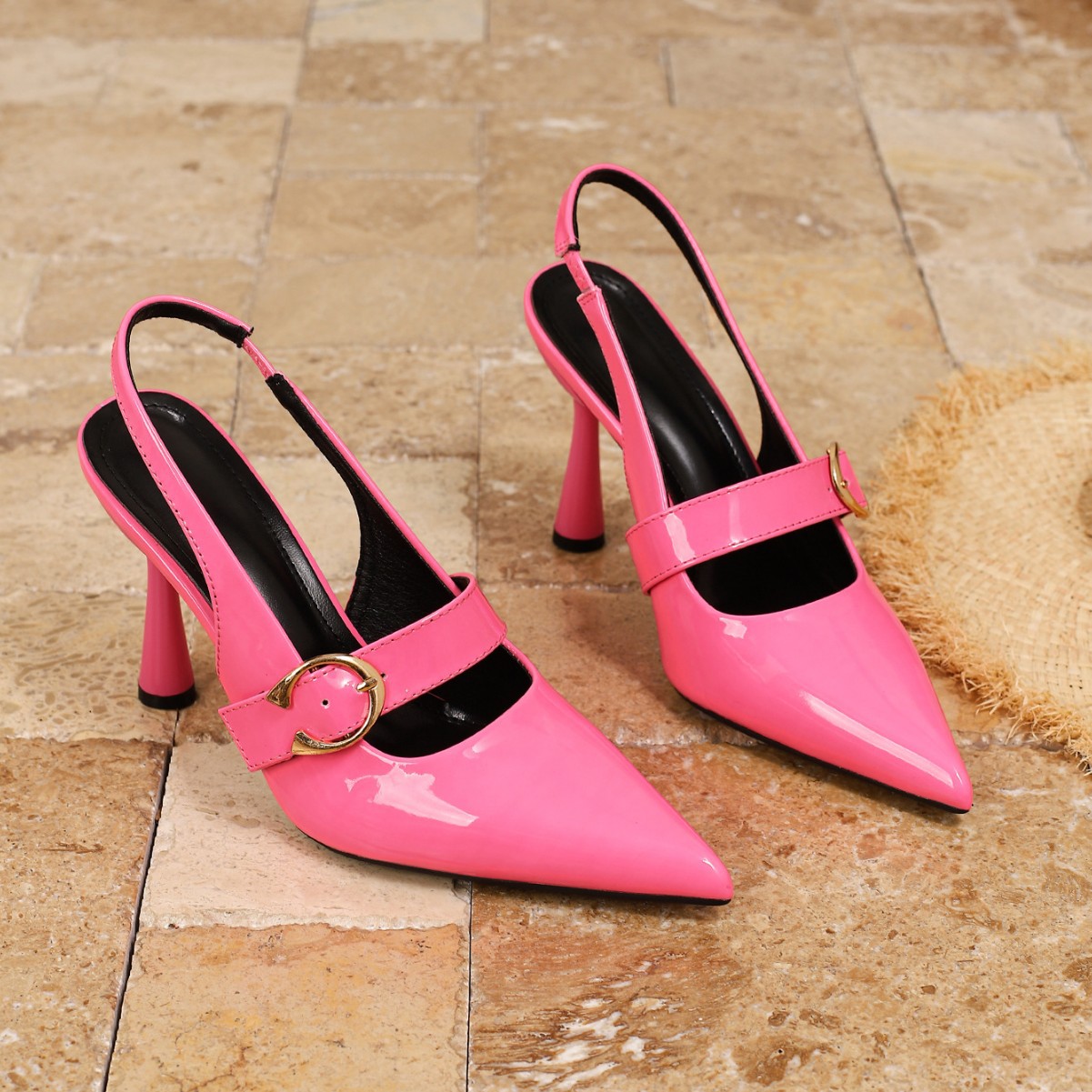 Free Shipping Designer high heels Coarse heel thick bottom strap design: Warm leg length enhancing not tiring for feet Premium Chic Elevating Radiant