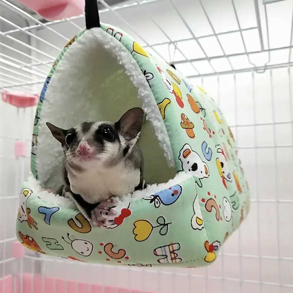 Winter Warm Cotton Nest For Bird Cage Parrot Budgie Hammock Cage Hut Tent Bed Hanging Cave For Parrot Hamster Rabbit Guinea Pig M251206