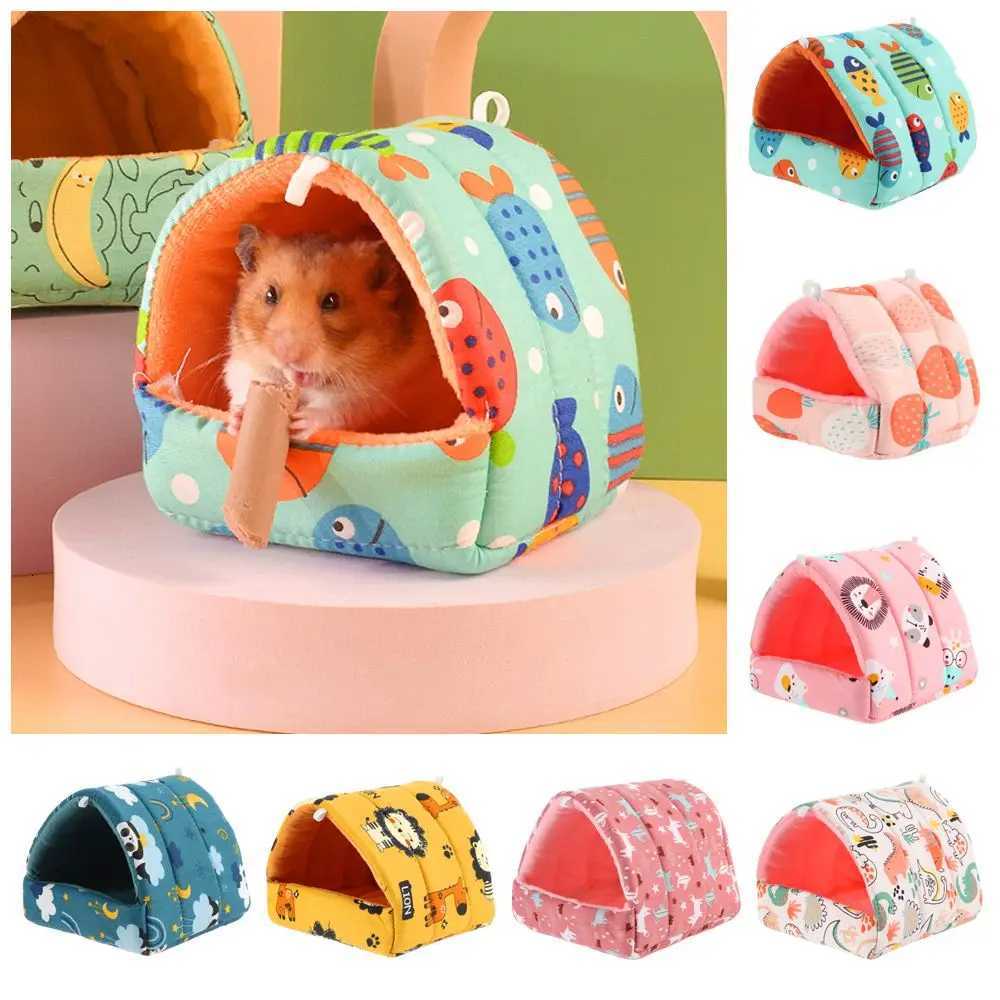 Colorful Winter Comfortable Rabbit Squirrel Guinea Pig Nest Hamster House Warm Mat Small Animal Sleeping Bed M251206