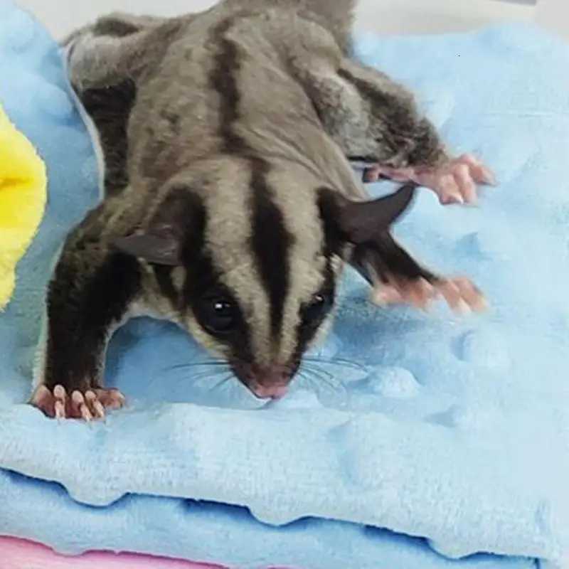 Small Animal Blankets For Cage Hamster Cage Bedding Blanket Washable Small Pet Playing Hand Towel Sleep Pad For Chinchilla M251206