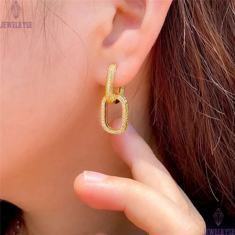 charm earrings designer for woman copper white AAA cubic zirconia 18k gold 925 sterling silver post earring luxury womens jewelry valentines day gift