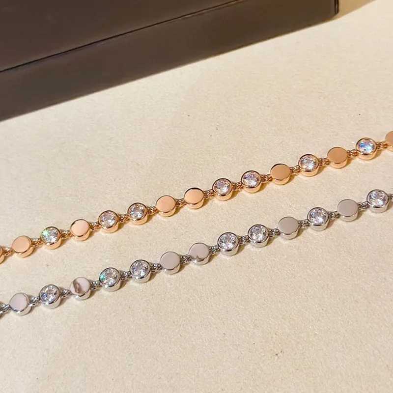 925 Sterling Silver Pave 5A Zirconia Bubble Bracelet For Women Fine Jewelry Christmas Present W251206