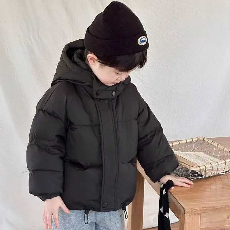 Unisex Korean-Style Childrens Winter Down Jacket - Thickened Warm Foreign-Style Puffer CoatW251206