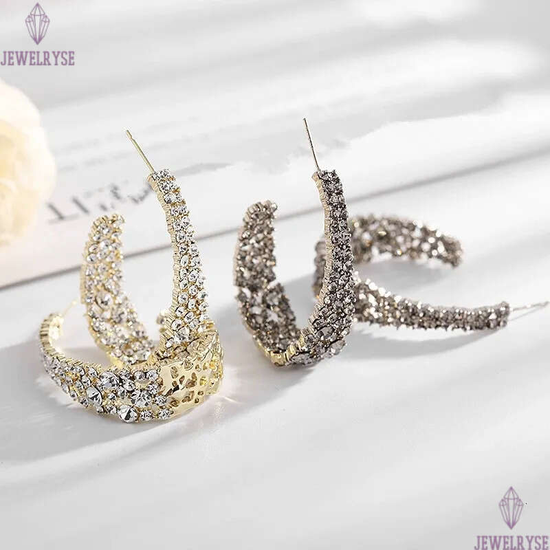 Luxury 18k Gold CZ Hoop Designer Earring for Woman Exquisite Accessories Party AAA Cubic Zirconia Copper Diamond Wedding Earrings Women Elegant Jewelr