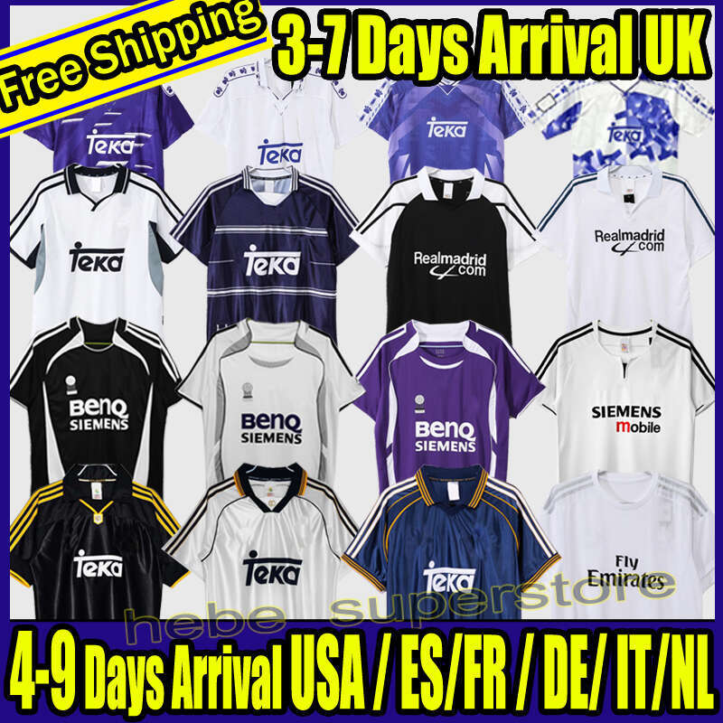 ReAlMadrid Retro Soccer Jerseys Finals Football Shirt GUTI BENZEMA SEEDORF CARLOS RONALDO KAKA 03 04 06 07 11 13 14 15 16 17 18 ZIDANE Beckham RAUL Vintage FIGO kits