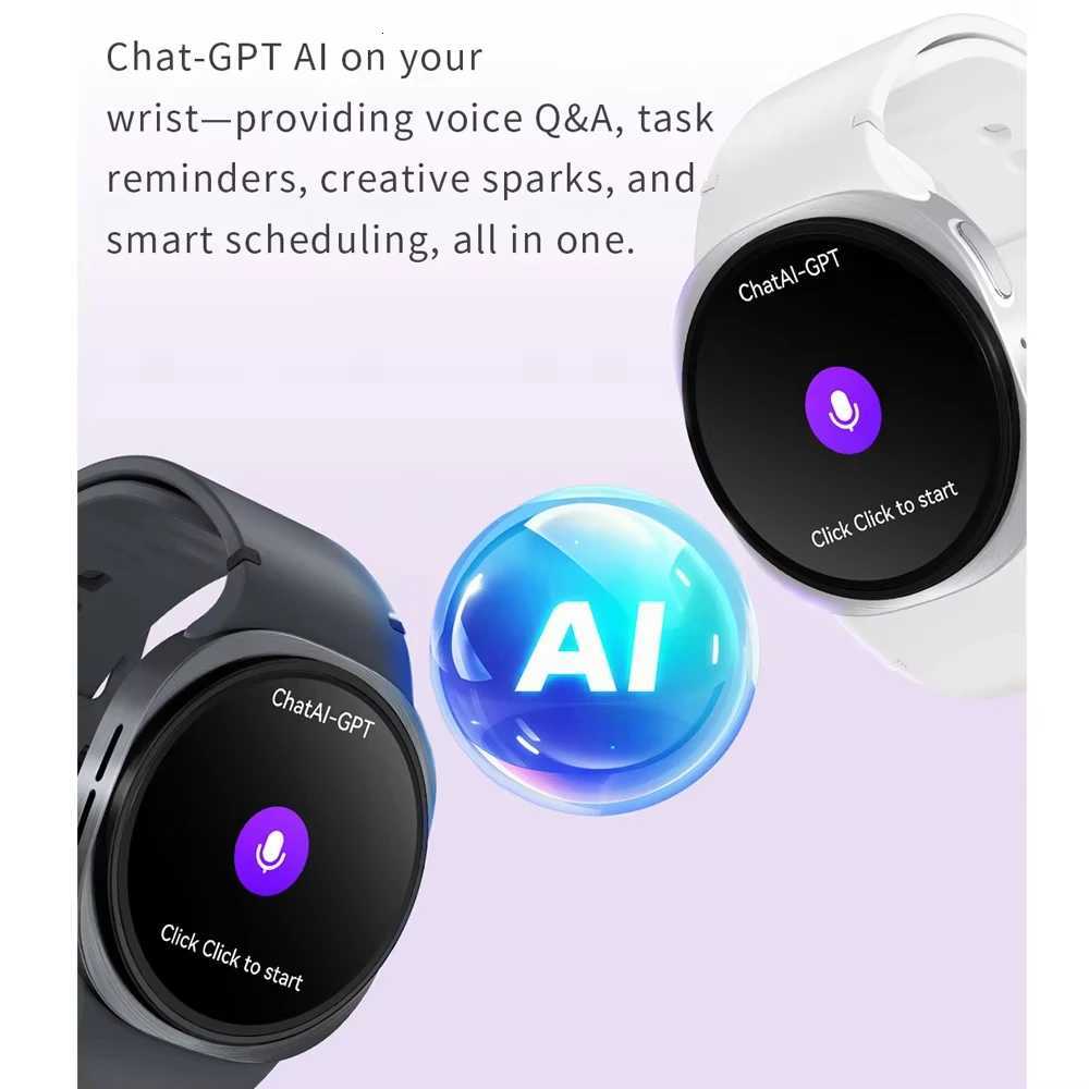 2026 New Watch 8 Mini GPS Track Smart Watches For Men Wen Health Sport AMOLED Rate Call Waterproof Smartwatch Y251206