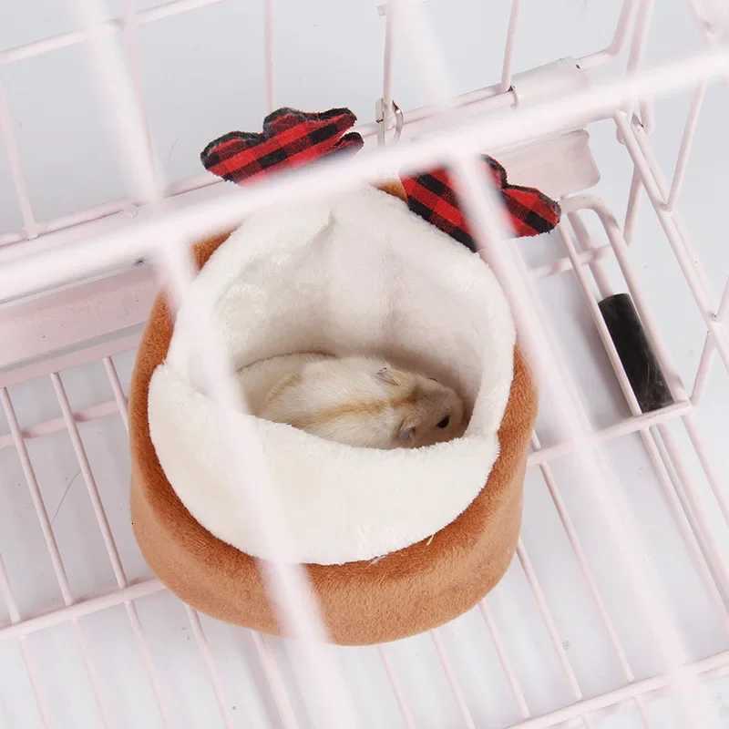 Hamster House Guinea Pig Nest Small Animal Hand Holding Warm Nest Sleeping Bed Cotton Mat Soft Accessories Pets Supplies M251206