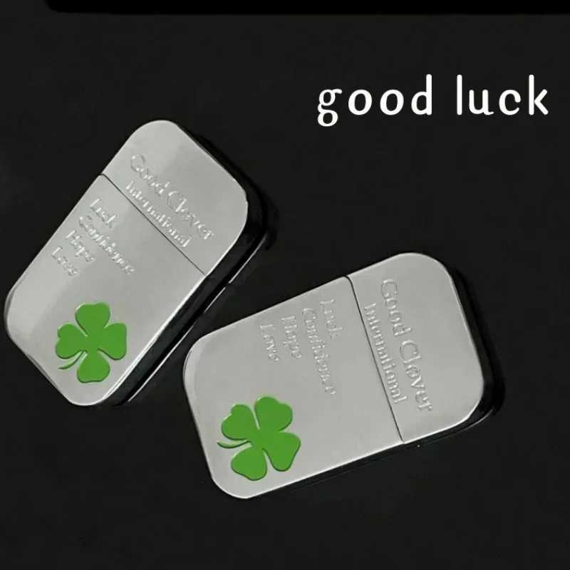 NEW Lucky Grass Lighter Windproof Electric Ignition Direct Flame Lighter Can be Iatable and Environmentally Friendly Lighter H251206