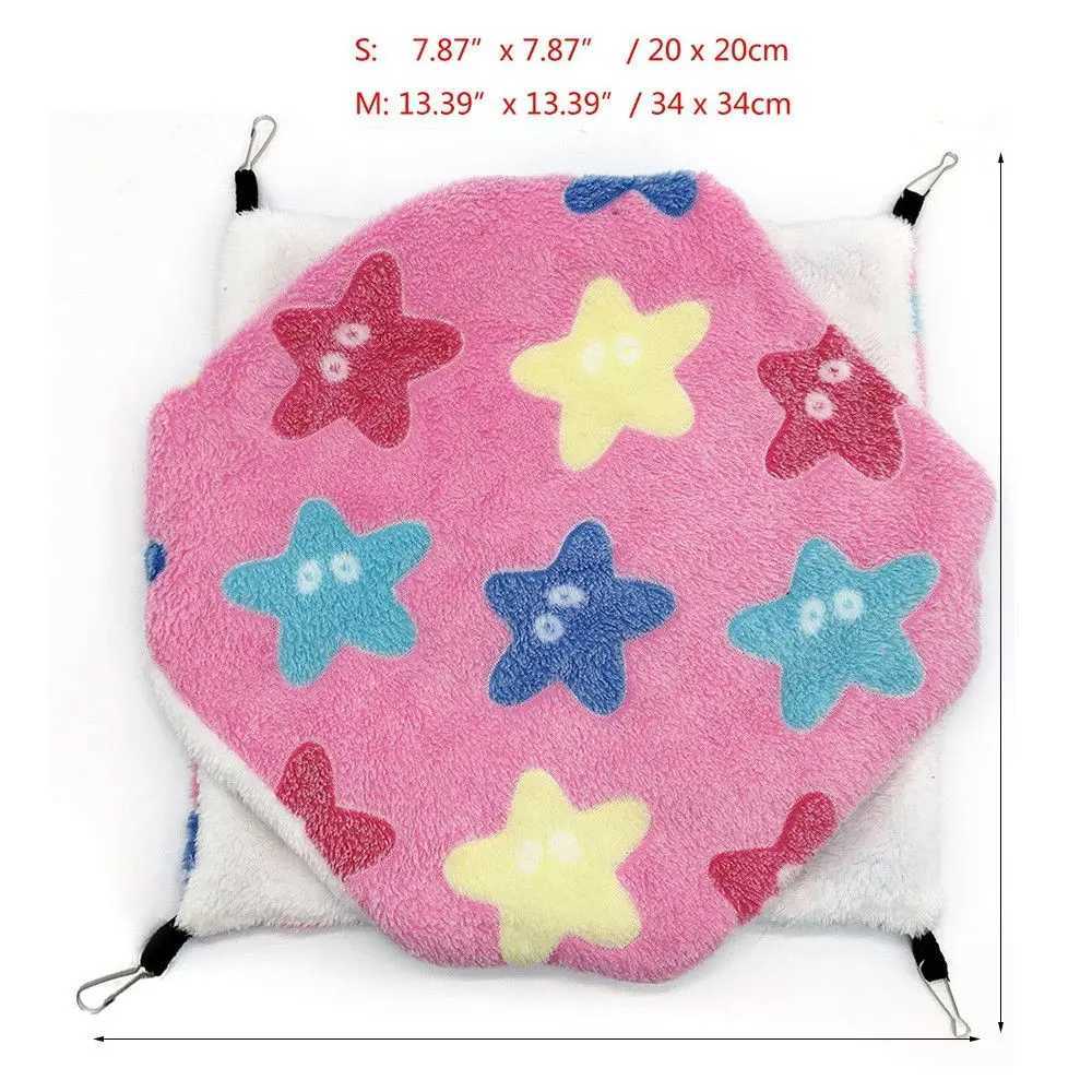 Fashion Hanging Pet Hammock Pet Sleeping Bag Hamster Cage Squirrel Beds M251206