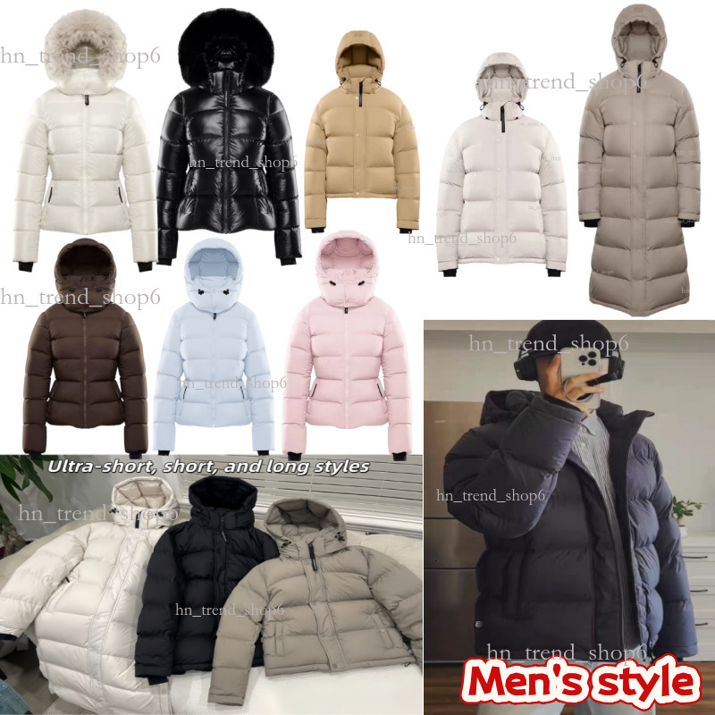 Designer Aritzia down puffer jacket women super puff short hooded vest branded waistcoat Canada down thickened extreme coId warm knee length jackets Men's Style b47