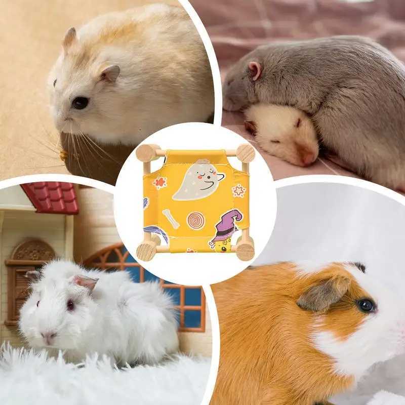Hamster Hammock Detachable Hamster House Pet Bed Small Pet Sleeping Bed Breathable Small Animal Hammock Sugar Glider House For M251206