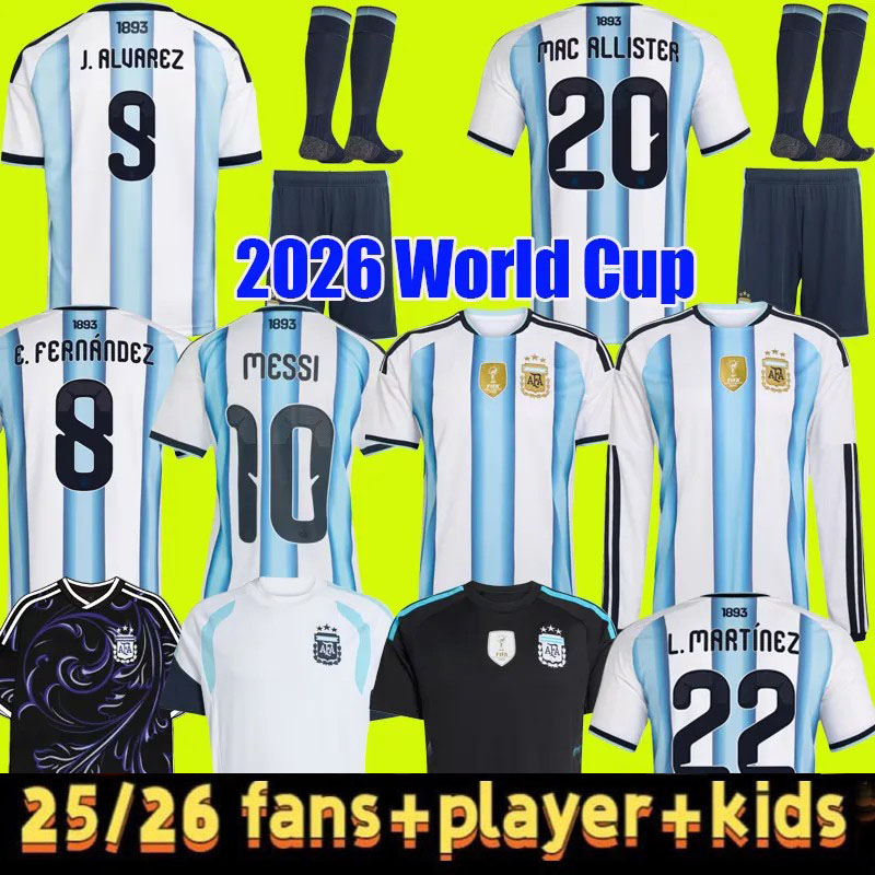 2026 2027 ArGenTinAs MESSIS Soccer Jerseys 26 27 National Team World Cup Fans Player Men kids Football Shirt Kit MAC ALLISTER DYBALA DI MARIA MARTINEZ DE PAUL 3XL 4XL