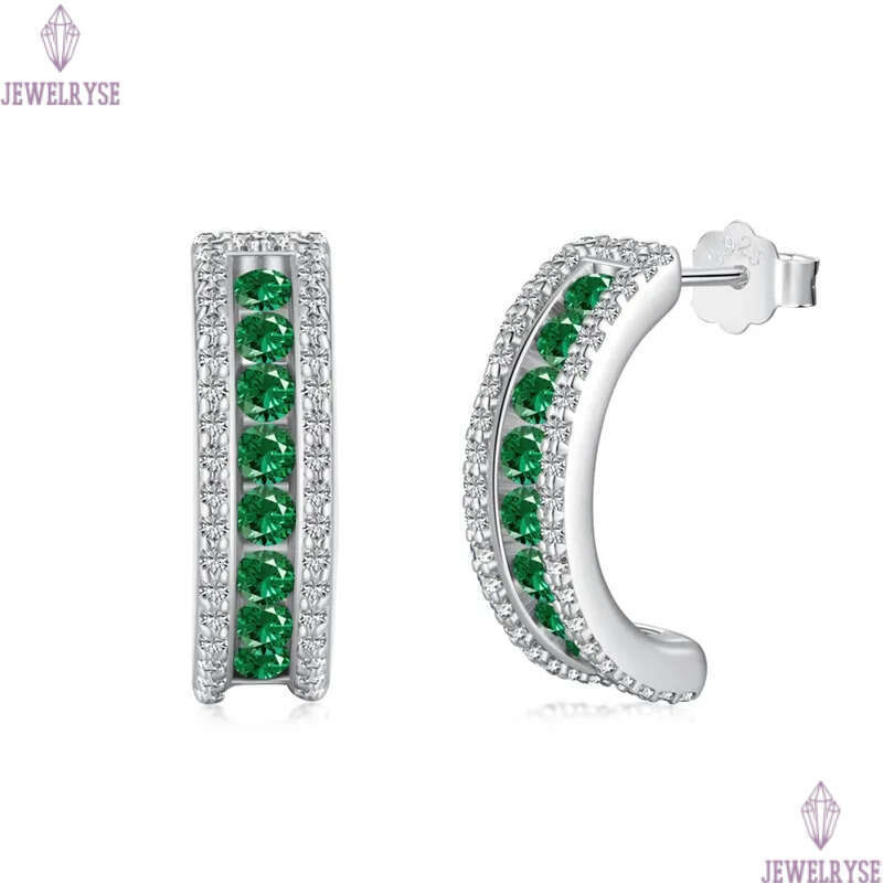 luxury cz stud earring designer jewelry for woman 925 sterling silver diamond heart pink blue green 5A zirconia 18k gold earrings women show friend mo