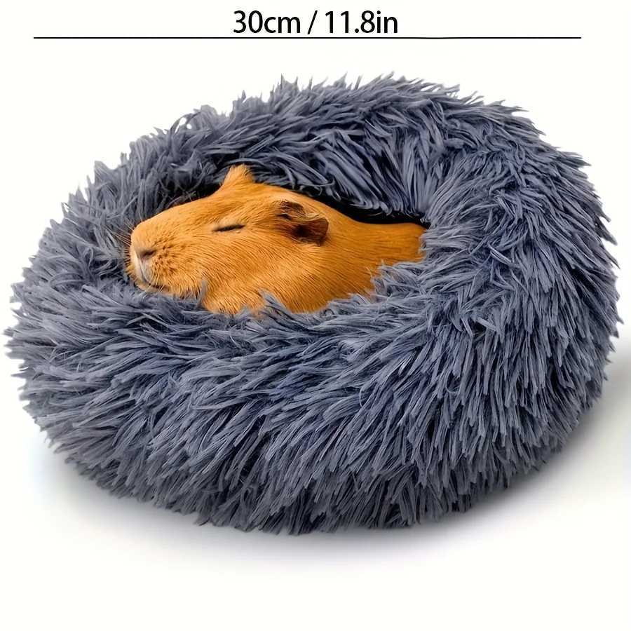 Plush Guinea Pig Bed Soft Hamster Bed House Winter Warm Squirrel Hedgehog Rabbit Chinchilla Bed House Nest Hamster Accessories M251206